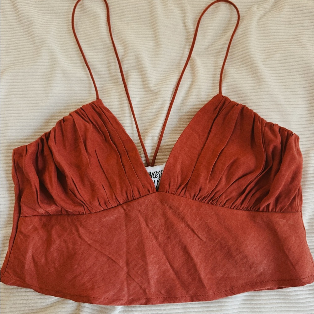 Princess Polly Orange Strappy Top